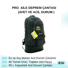PRO  AİLE DEPREM ÇANTASI
