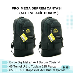 PRO  MEGA DEPREM ÇANTASI