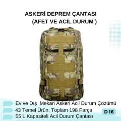 ASKERİ DEPREM ÇANTASI
